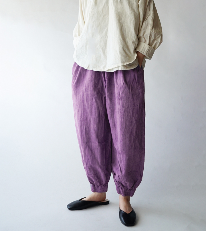 ヂェン先生の日常着 バルーンパンツスリム厚手 - ANANDASIA