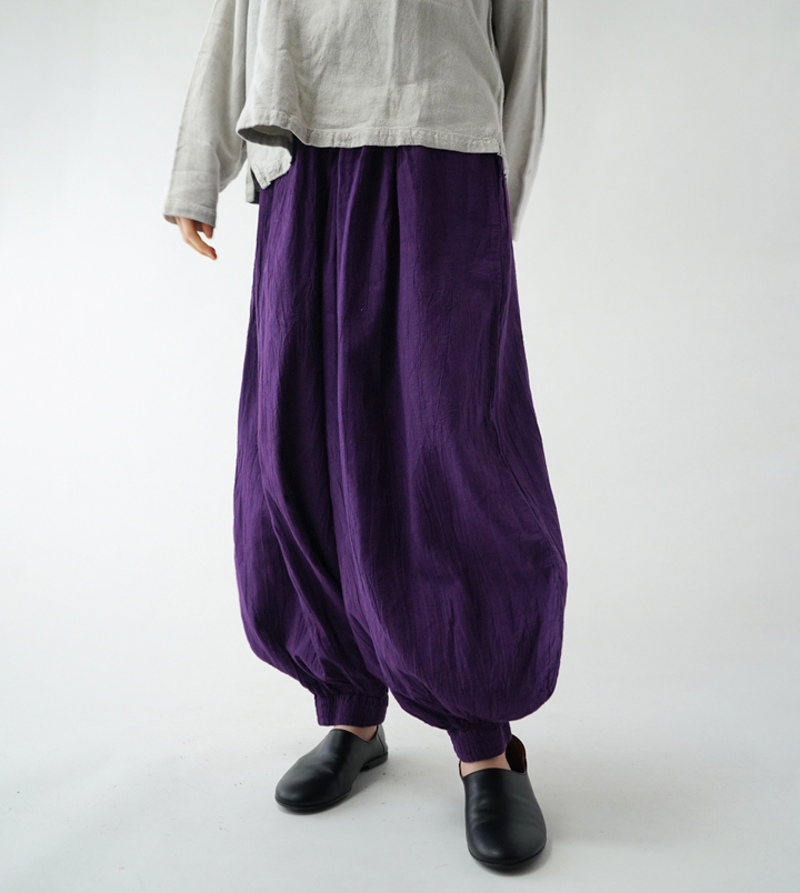 ヂェン先生の日常着 バルーンパンツ Mサイズ　ラベンダー ヂェン先生の日常着 バルーンパンツレギュラー - ANANDASIA