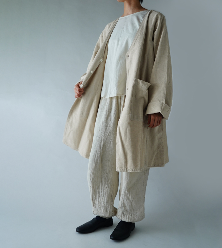 別注］ヂェン先生の日常着 アトリエコート - ANANDASIA