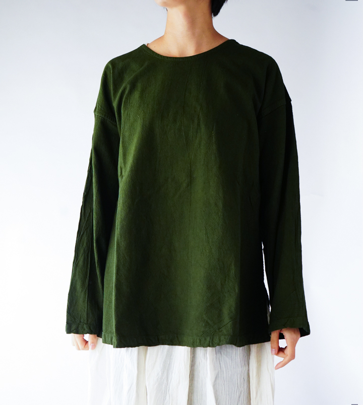 ヂェン先生の日常着 長袖Tシャツチュニック - ANANDASIA