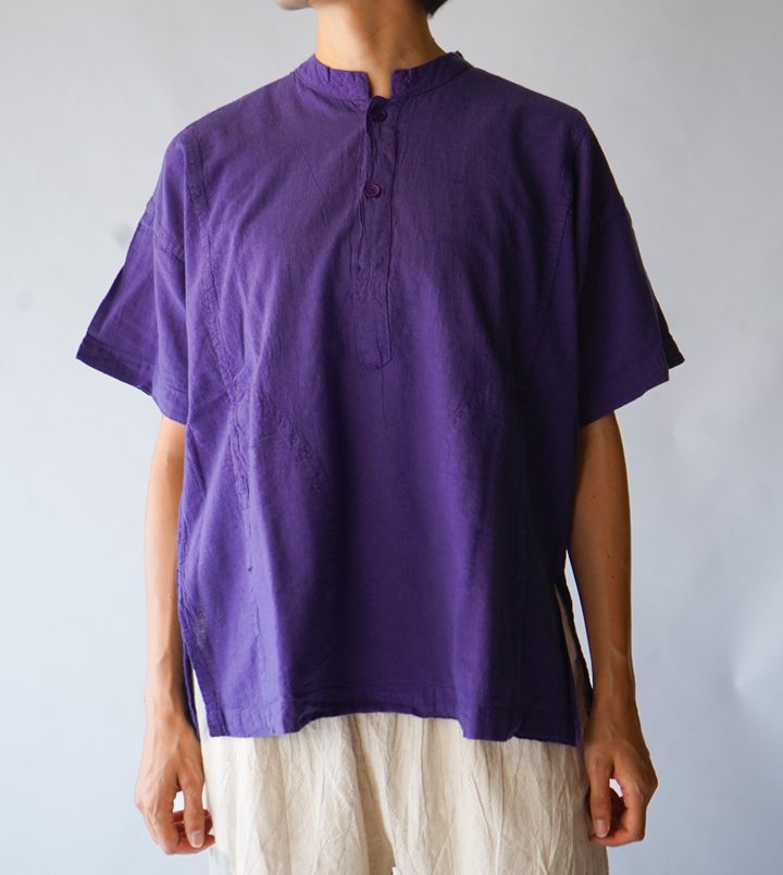 ヂェン先生の日常着 ヘンリーTシャツ半袖 - ANANDASIA ヂェン先生の日常着 ヘンリーTシャツ半袖 - ANANDASIA