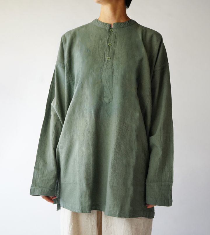 ヂェン先生の日常着 ヘンリーシャツ 長袖 - ANANDASIA