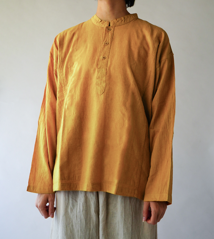 ヂェン先生の日常着 ヘンリーシャツ 長袖 - ANANDASIA