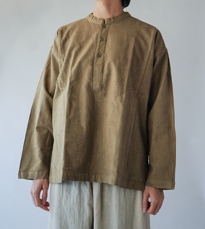 ヂェン先生の日常着 ヘンリーシャツ長袖厚地 - ANANDASIA