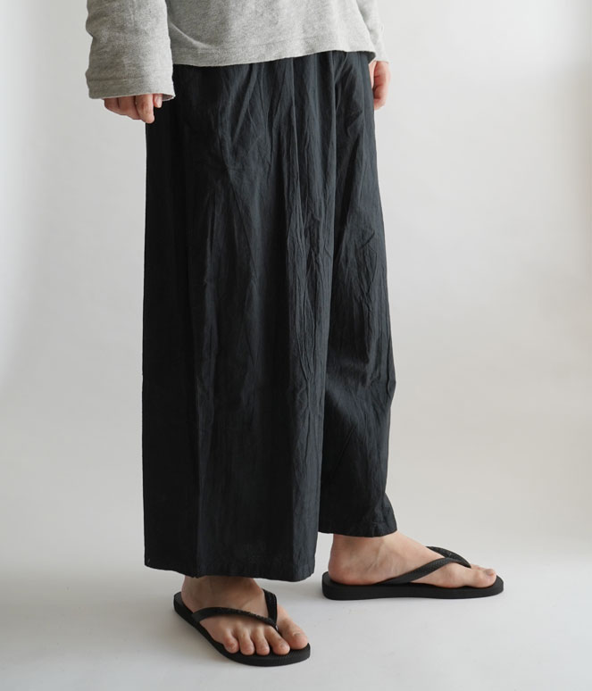 ヂェン先生　農夫パンツ　 Sサイズ　黒色 ヂェン先生の日常着 農夫さんのクロップドパンツ - ANANDASIA