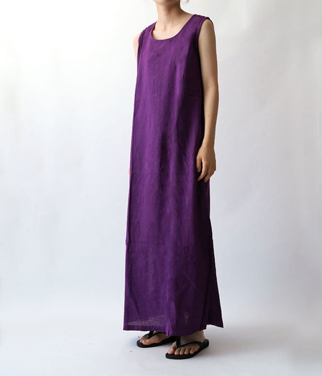 ヂェン先生の日常着 ノースリーブワンピース - ANANDASIA