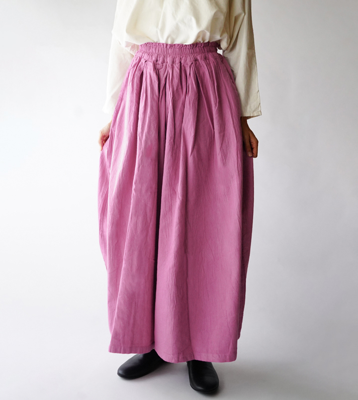 ヂェン先生の日常着 ワイドパンツ厚手 - ANANDASIA