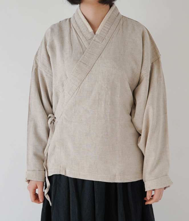 注目の ヂェン先生の日常着 カシュクールカーディガン厚地 ANANDASIA - トップス
