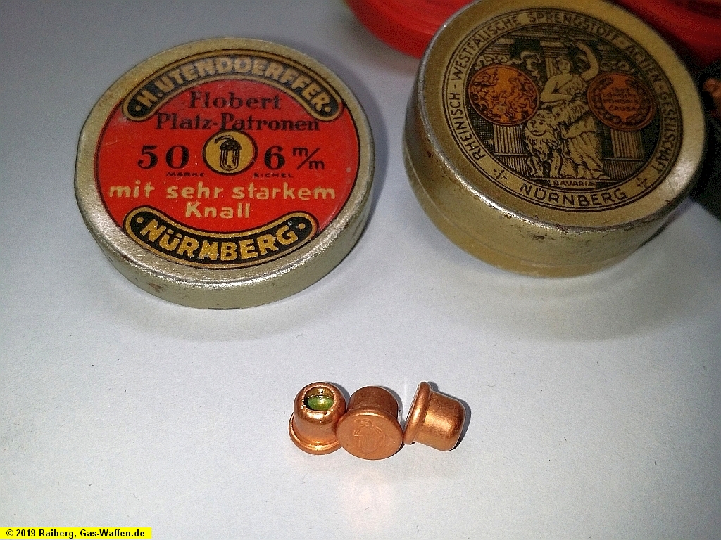 Die Patrone 6 mm Flobert Platz gaswaffen.de