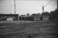 Während des Baus des neuen Gerätehauses