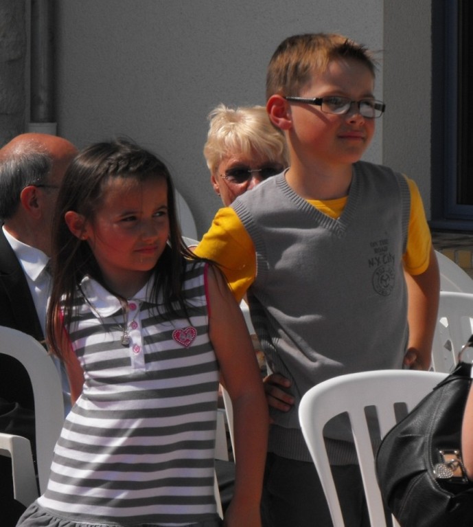 Bastien et Mathilde.. petit moment d'émotions aussi lors du discours final de Marine..