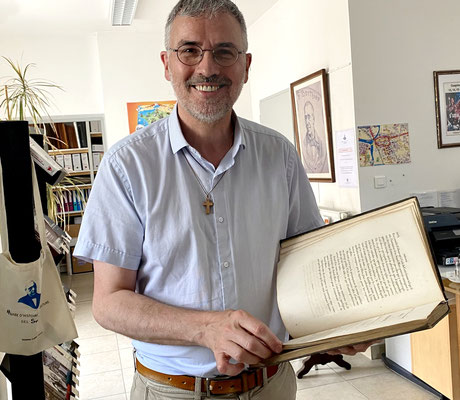 Frère Xavier Loupinet au Musée Sourds Louhans
