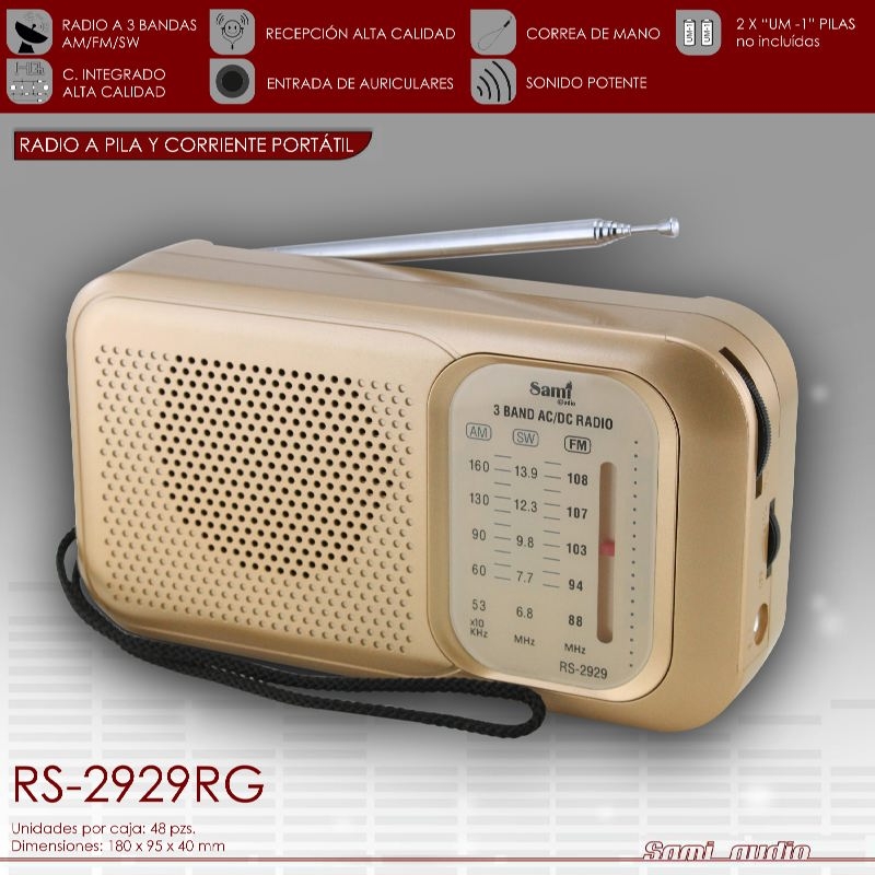 Radio Sami RS-2929 dorada