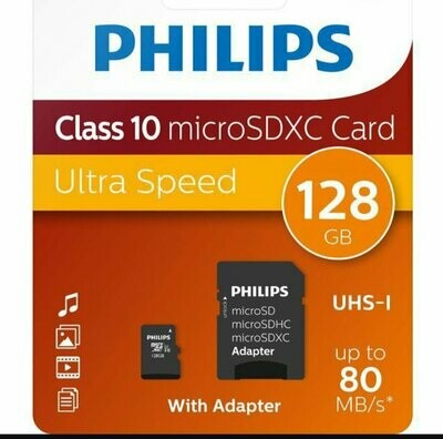 Tajetas micro sd con adaptador Philips