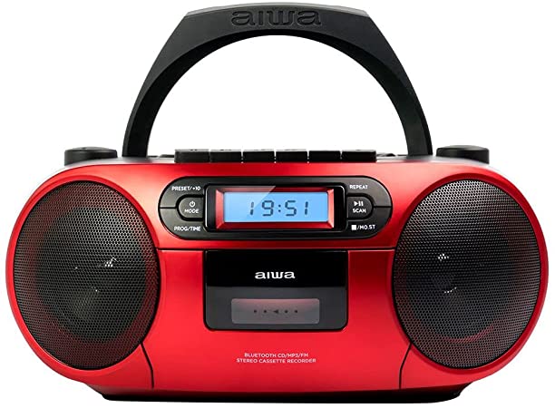 Radio cd Aiwa BBTC-550 con cassette , Bluetooth y Usb