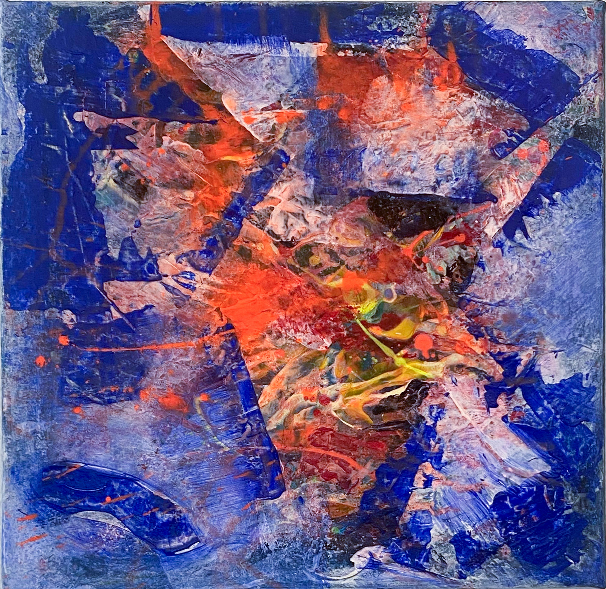 4735 - in blau gehalten - 40 x 40 cm