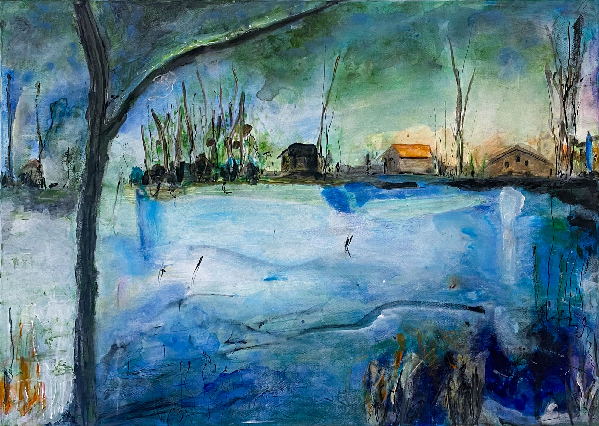 4743 - Seeatmosphäre - 70 x 50 cm - verkauft