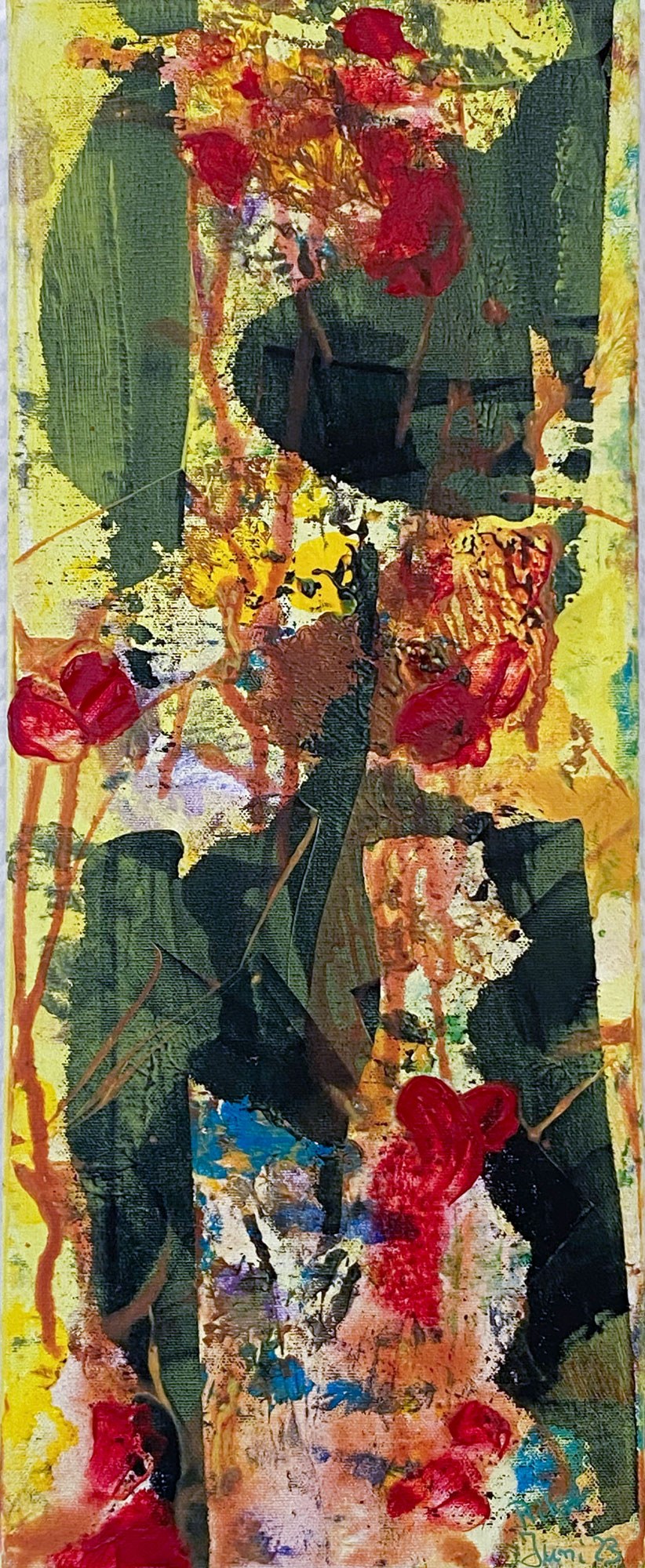 4445 - Sommerblumen - 50 x 20 cm