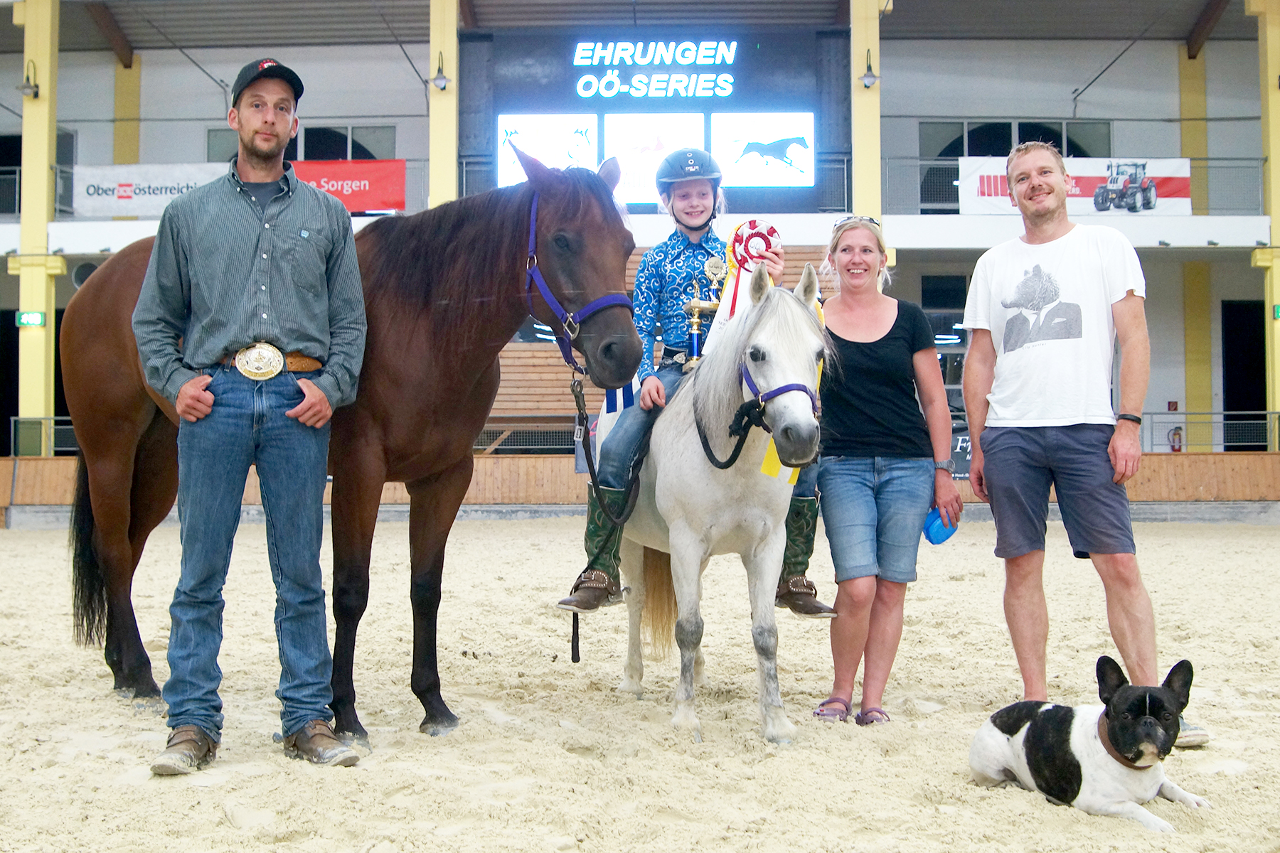 Franzi Schrenk: Champion und Reserve Champion der Reining Youth der OÖ Series 2016.