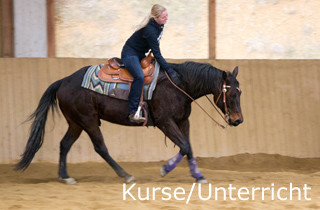 Reinhard Hochreiter hält Reining-Kurse und bietet Unterricht für Reining-Reiter.