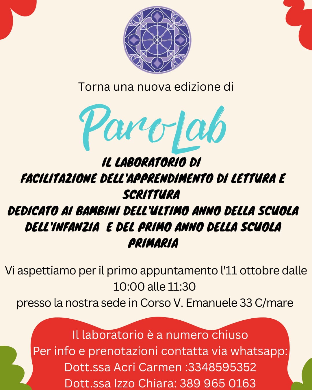 "ParoLab" - Laboratorio per bambini - ALCHIMIE LOGOPEDIA