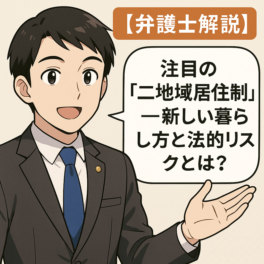 【弁護士解説】注目の「二地域居住制度」―新しい暮らし方と法的リスクとは？