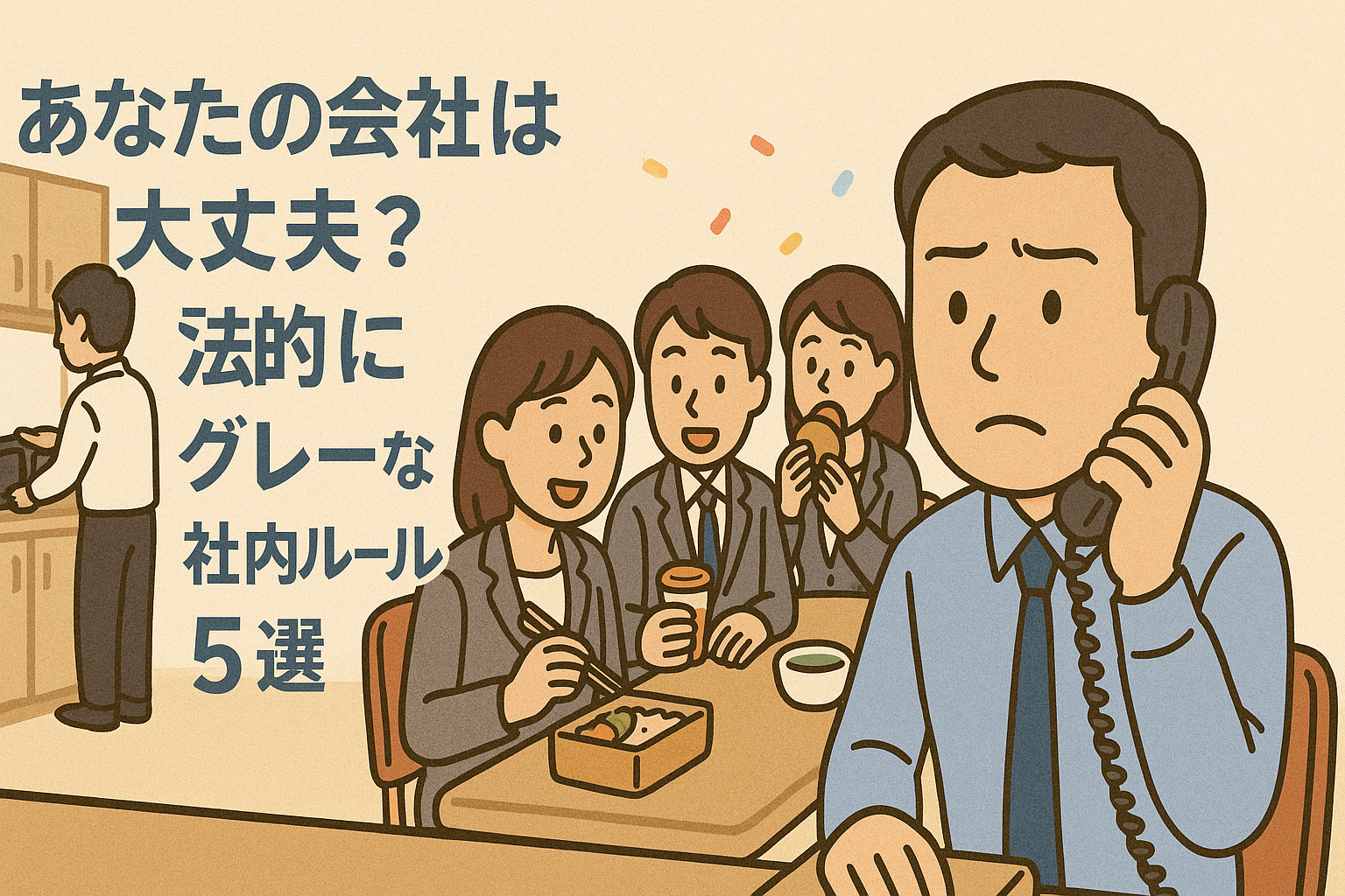 あなたの会社は大丈夫？法的にグレーな社内ルール５選