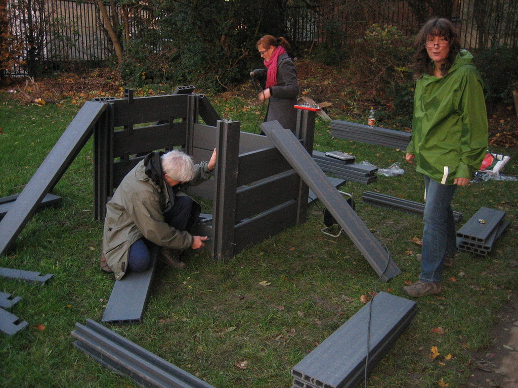 Montage du compost en octobre 2010