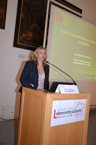 Stellvertretnde Direktorin der Tschech. Landwirtschafts - und Lebensmittelbehörde CAFIA  und Leiterin der Lebensmittelaufsicht für Südböhmen Fr. Dipl. Ing Magda Milosevicova
