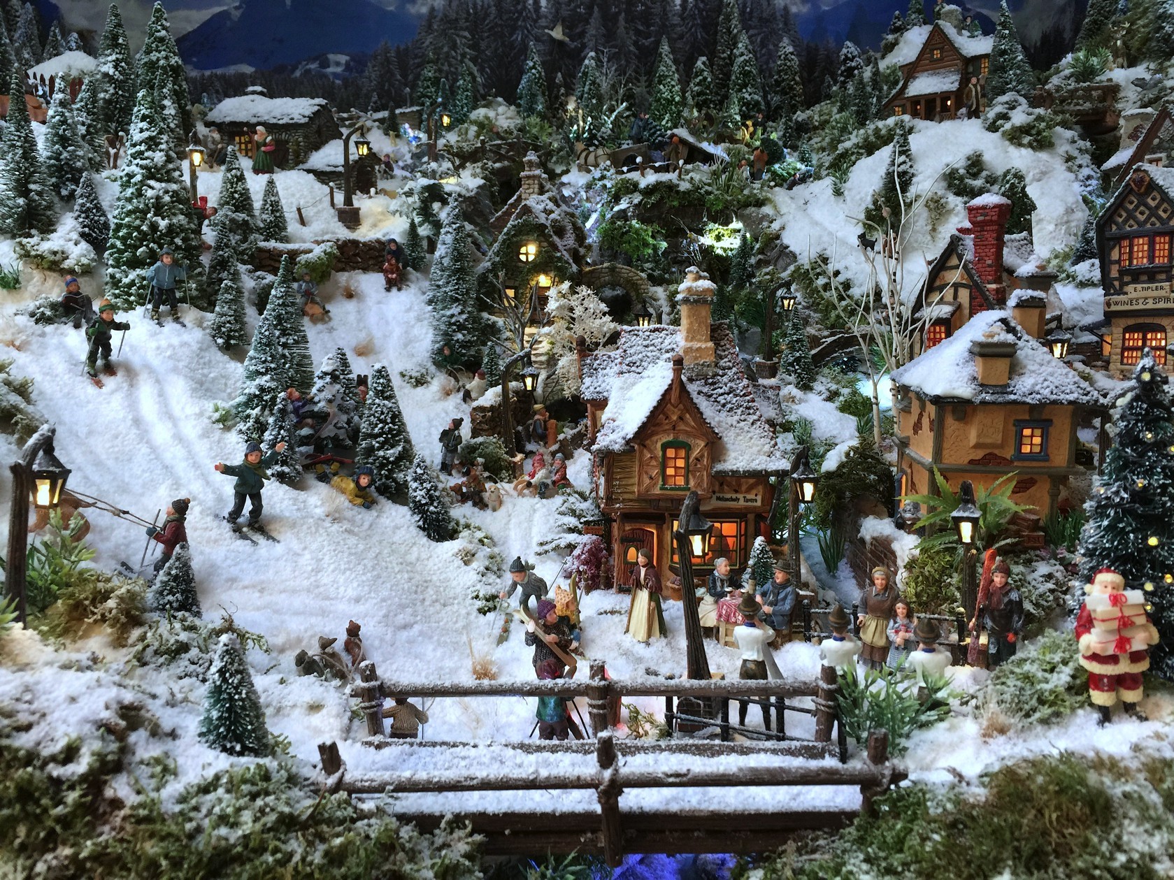 Village de Noël 2014 jour Petits mondes miniatures de Noël
