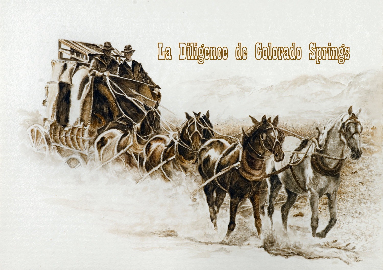 La Diligence De Colorado Springs Petits Mondes Miniatures