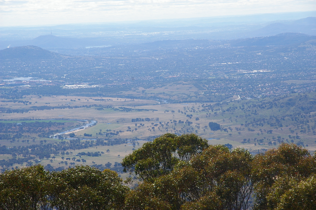 View towards Canberra from Mount Tennent, ACT