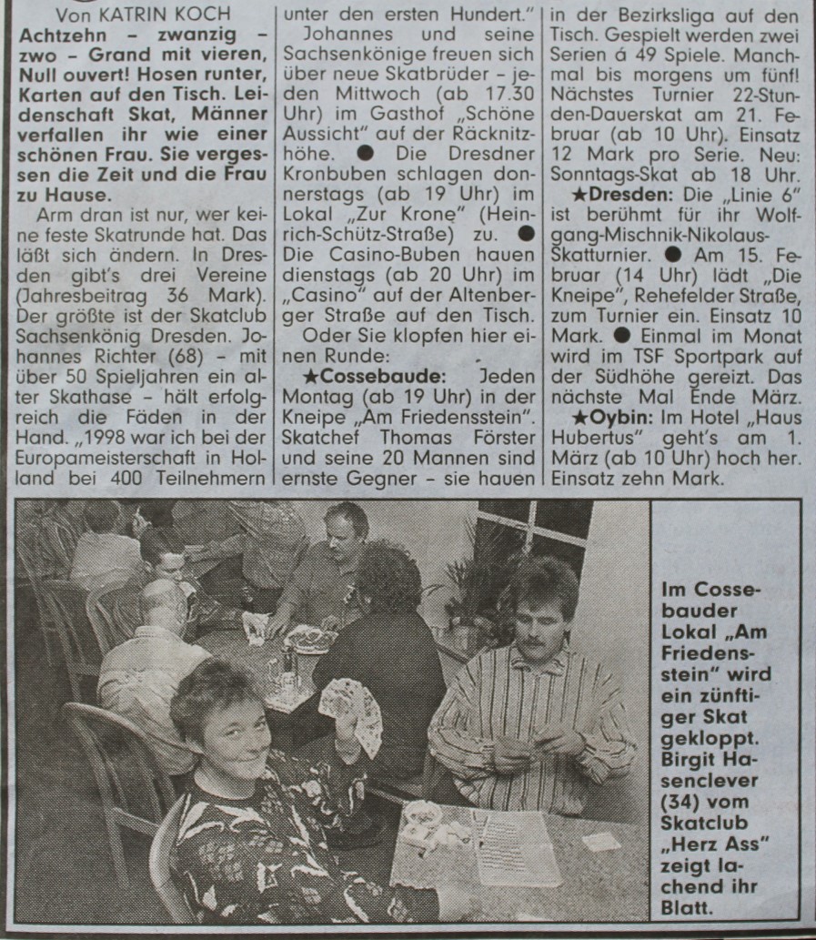 Artikel in der BILD-Zeitung vom 13. Februar 1998