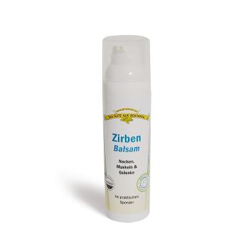 Zirben Balsam im praktischen 75 ml Spender für Nacken, Muskeln und Gelenke.