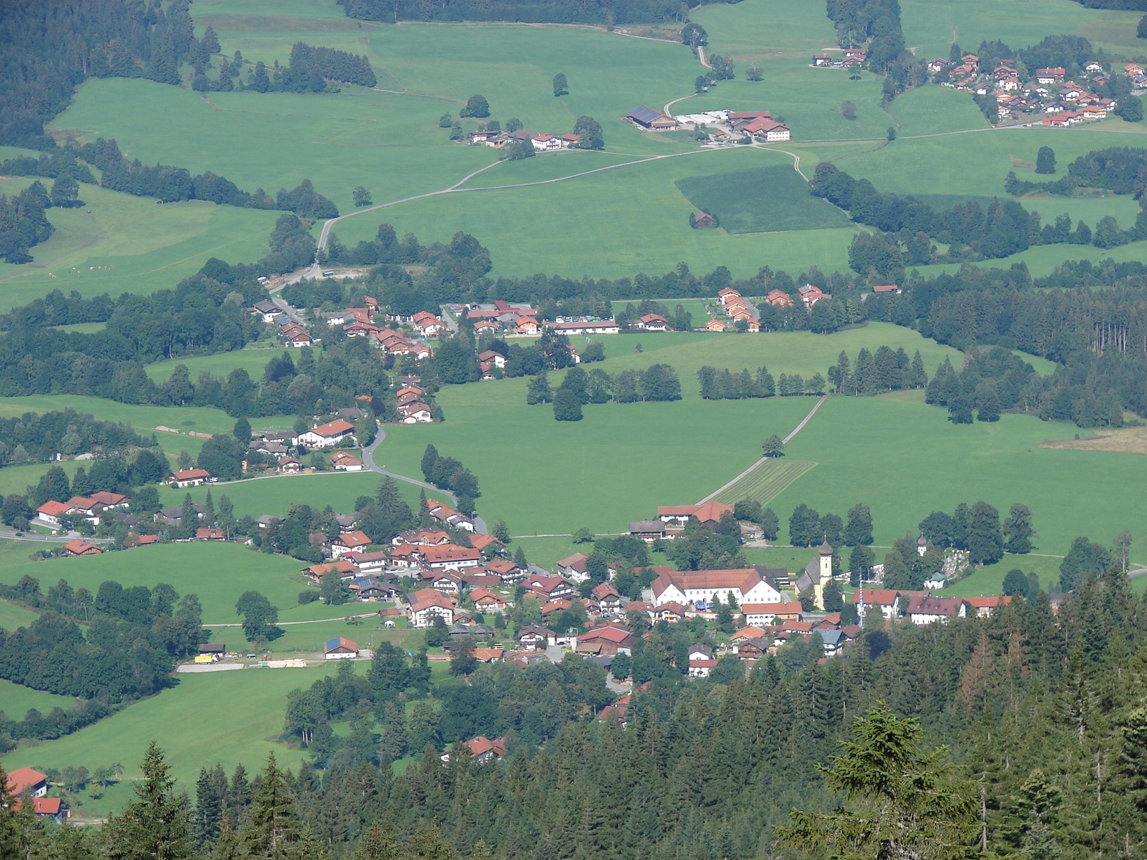 Gruberhof Fischbachau - Fischbachau aus der Vogelperspektive