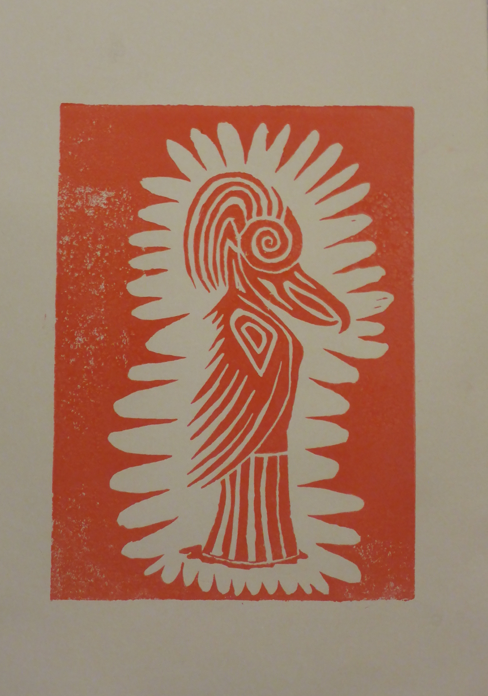 "Eris II", 2018, linocut on paper, 21 x 30 cm