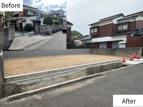 古家付土地を住宅用地として買取り