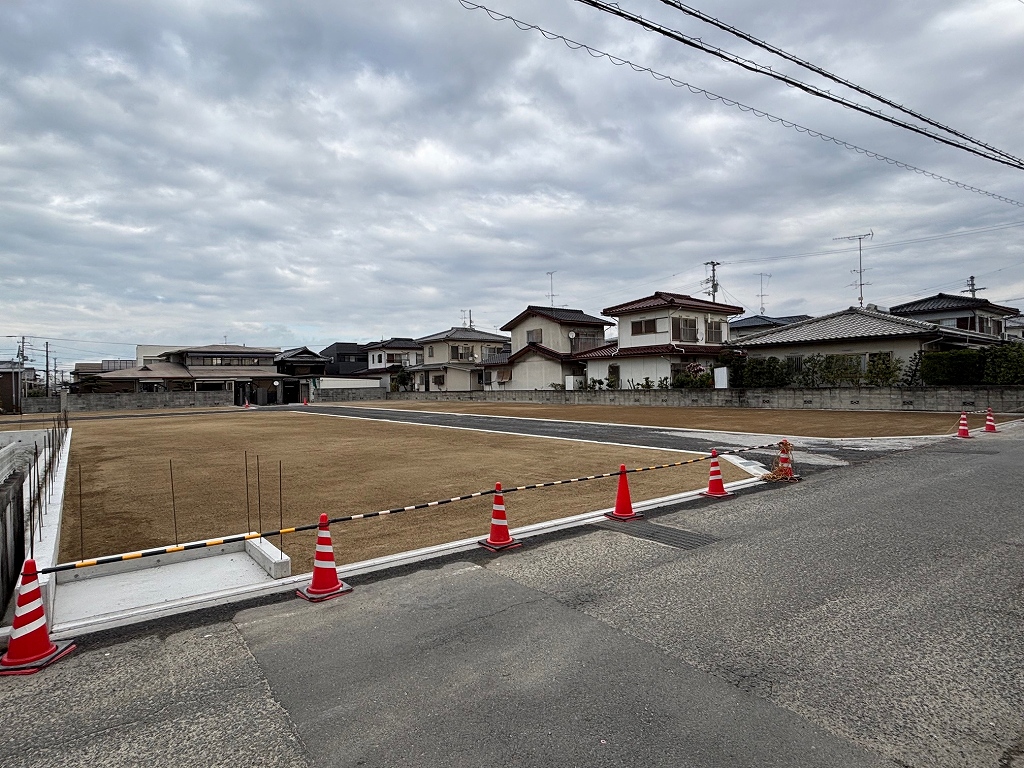 西長戸町分譲地　造成工事完了しました！