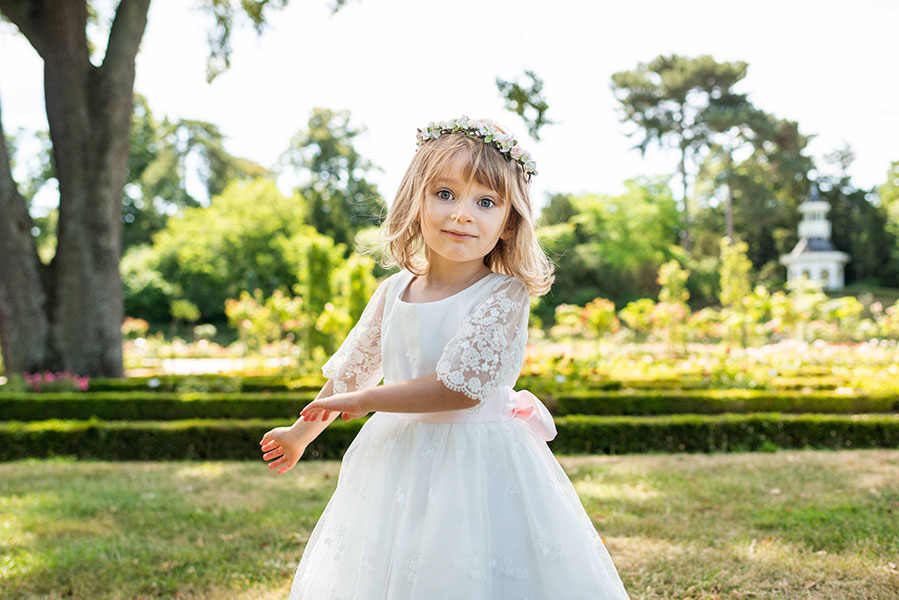 Robe cérémonie fille dentelle hot sale