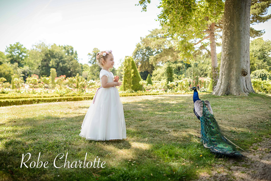Robe longue Charlotte ceremonie fille Fil de Legende