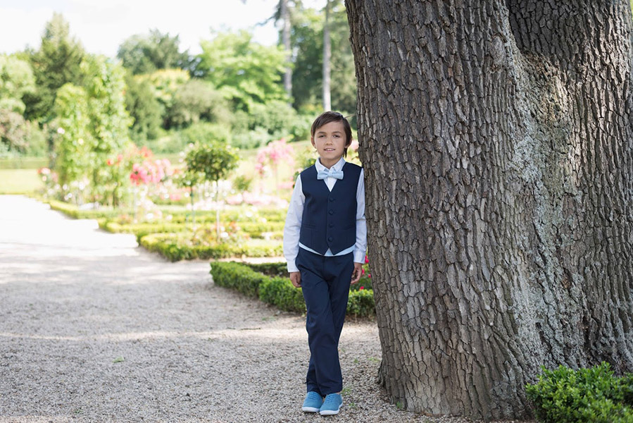 Gilet ceremonie garcon bleu marine outlet