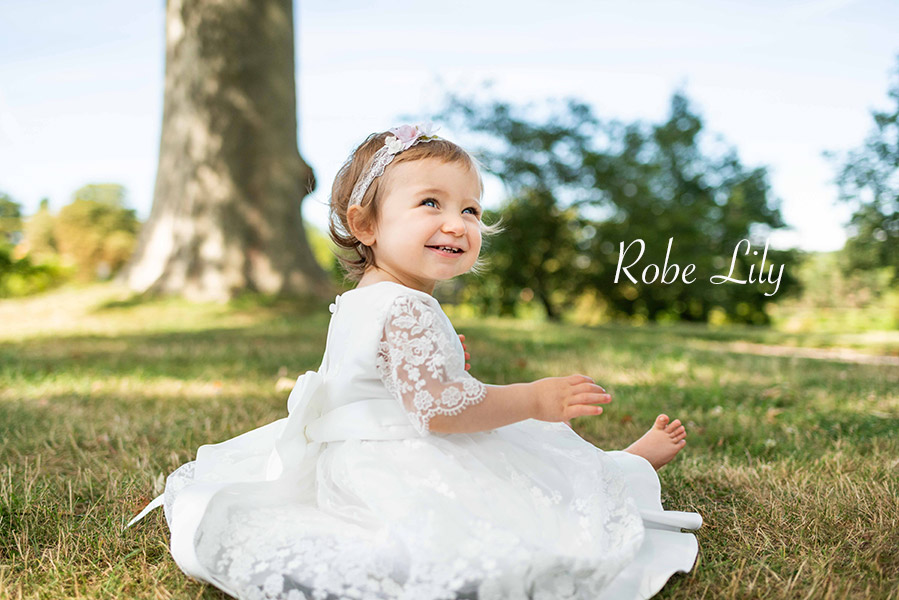 Enfant en bas âge Bébé Robes De Baptême 1 2 3 Ans Robe D'anniversaire Pour