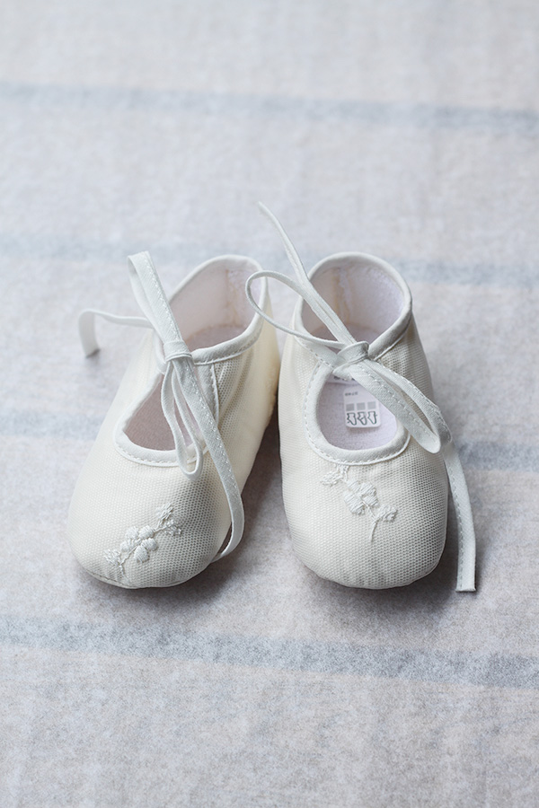 Ballerines blanches fille