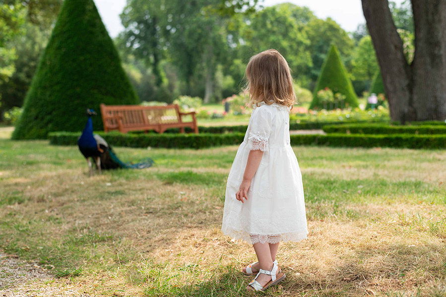 Collant de baptême mariage bébé fille blanc épais hiver