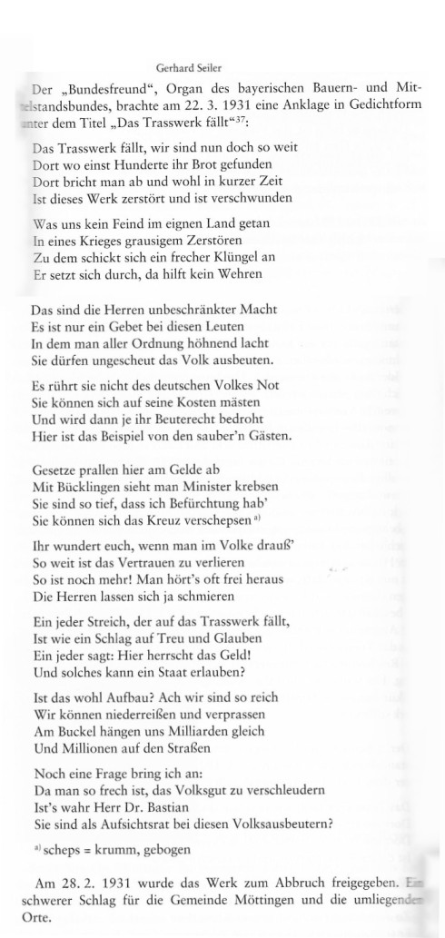 Quelle: Die Geschichte der "Bayerischen Portlandzement- und Trasswerke AG" Möttingen von Gerhard Seiler