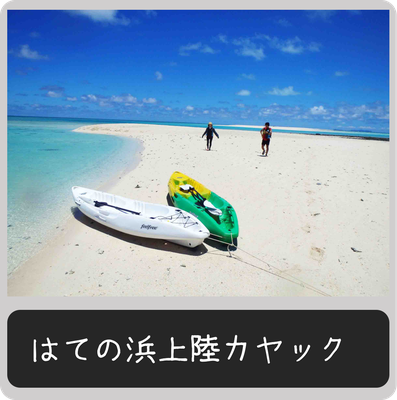 はての浜上陸カヤック