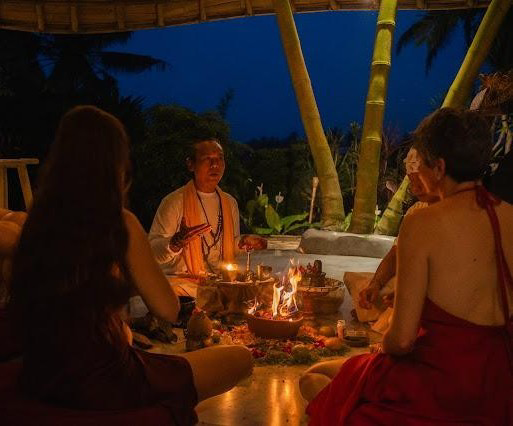 Frauenretrat in Bali 