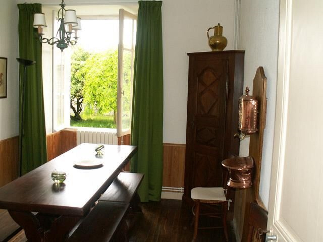 The dining room