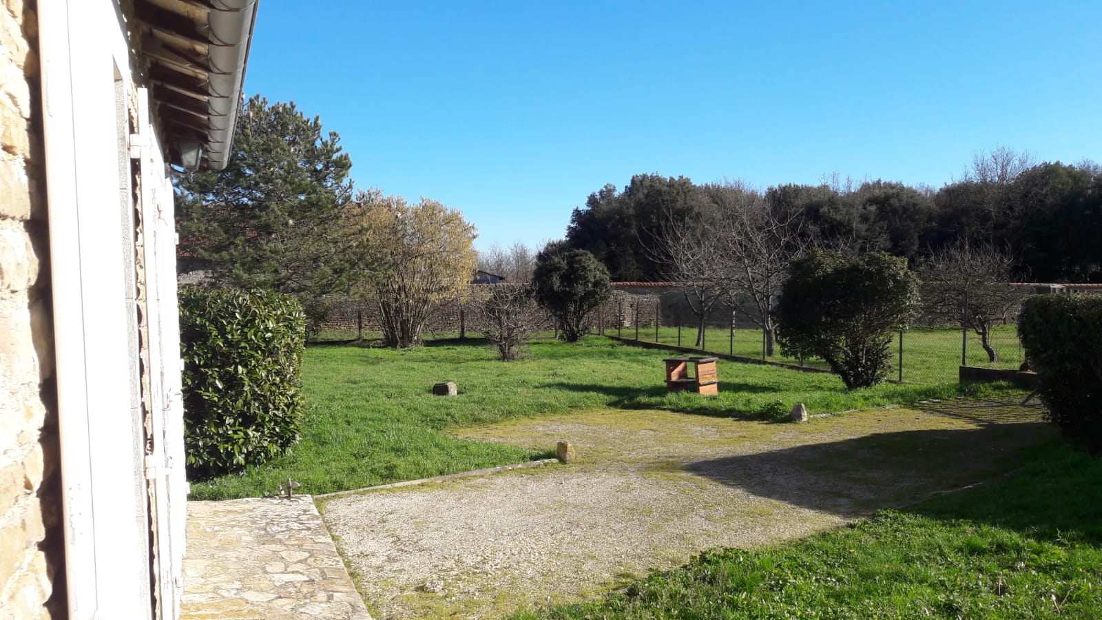 Le jardin, vue depuis le logis