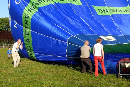 Hot air balloon flight - Chateau Saveilles ©photo-P.Baudouin